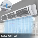 Vevor Air Curtain Door Air Curtain, 3 Adjustable Speeds 60-Inch Air Curtain Commercial - Top-Down View