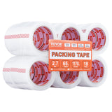 VEVOR Packing Tape 18 Rolls 65 Yards Heavy Duty Clear Packing Tapes 2.7 Mil - Extra Image