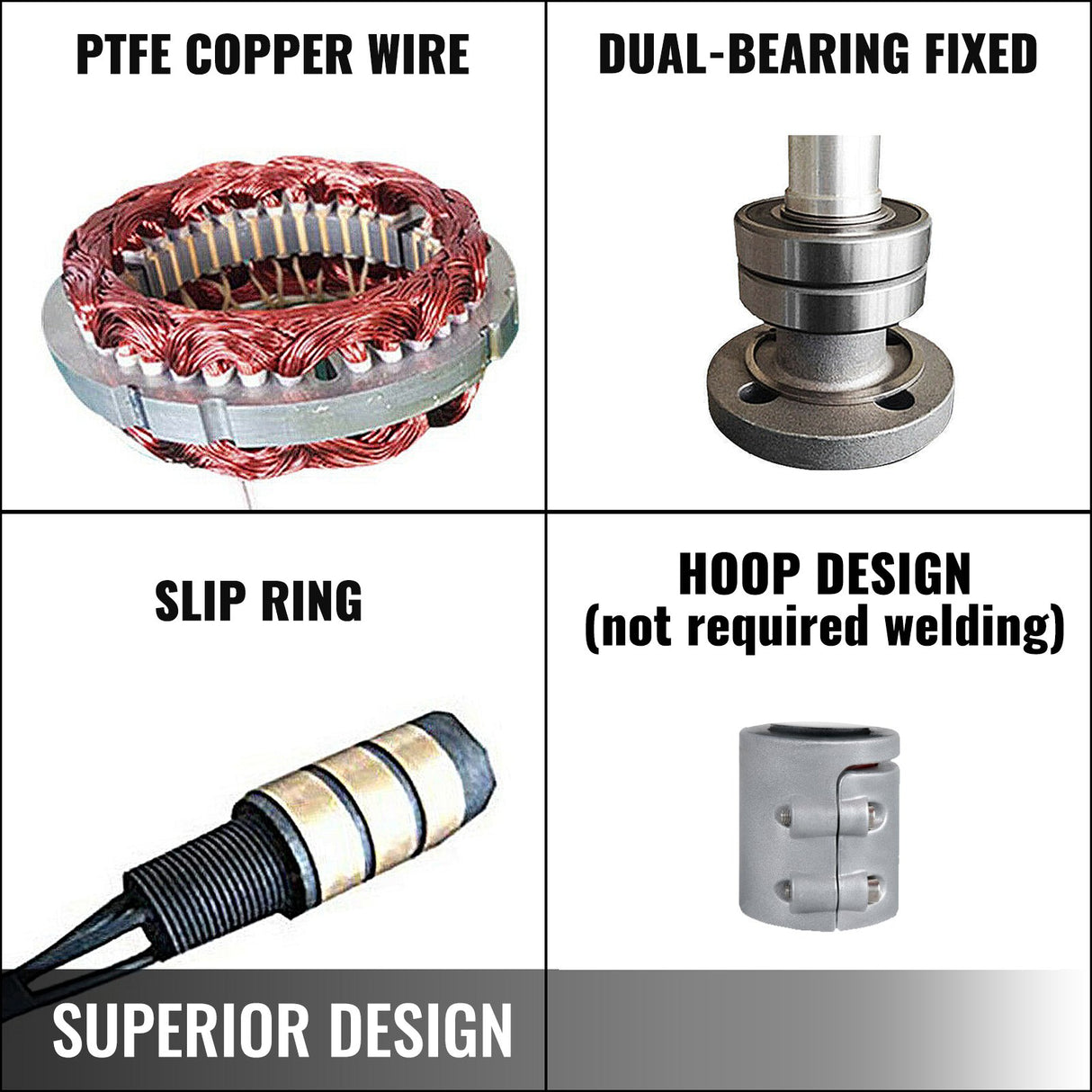 VEVOR Wind Turbine 400Watt Wind Turbine Generator DC 12V Wind Turbine Generator 3/5 Blades with Controller (400Watt)