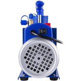 VEVOR Vacuum Pump 4.8CFM 1/3HP Air Vacuum Pump HVAC A/C Air Refrigerant Rotary Vane Vacuum Pump Single Stage 4 Valve AC Manifold Gauge Set (4.8CFM1/3HP) - Extra Image