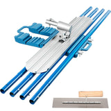 VEVOR Bull Float Magnesium Concrete Float 48 x 8" Round End Concrete Float Tool Cement Tool Bull Concrete Kit Bull Float with 4 Float Handle Bull