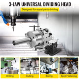 VEVOR BS-0 Dividing Head 5 Inch, Precision Dividing Head Set with 5