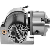 VEVOR BS-0 Dividing Head 5 Inch, Precision Dividing Head Set with 5" 3-jaw Chuck & Tailstock Dividing Plates for Milling Machine