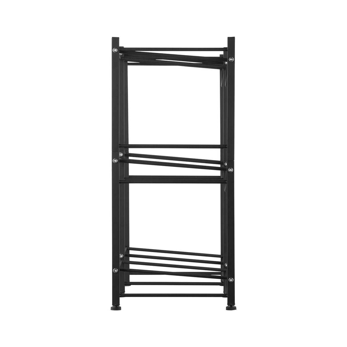3 Tiers Water Jug Holder, 5 Gallon Water Bottle Holder, Double Row Water Bottle Rack for 6 Bottles, Heavy Duty Water Jug Rack for Kitchen, Office, Living Room, Black