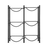 VEVOR 3 Tiers Water Jug Holder, 5 Gallon Water Bottle Holder, Double Row Water Bottle Rack for 6 Bottles, Heavy Duty Water Jug Rack for Kitchen, Office, Living Room, Black - Extra Image