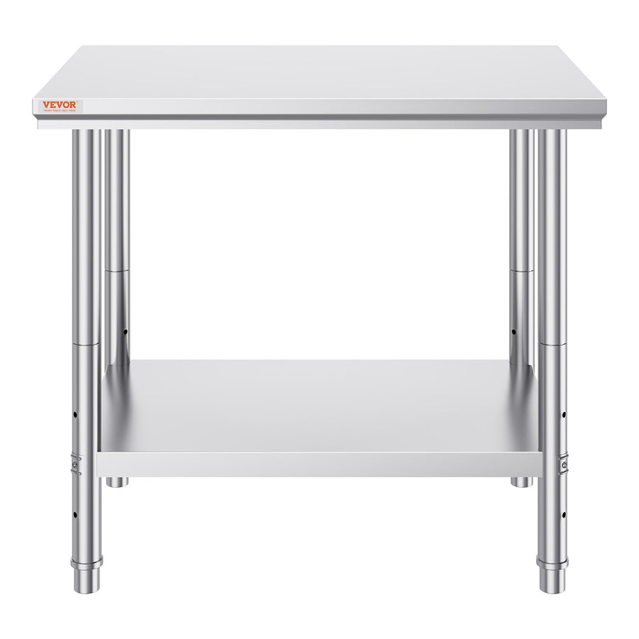 VEVOR 910x610mm Stainless Steel Kitchen Bench Commercial Work Food Prep Table, image 10