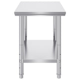 VEVOR 910x610mm Stainless Steel Kitchen Bench Commercial Work Food Prep Table - Extra Image