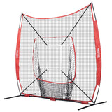 VEVOR 7x7 Baseball Softball Practice Net, Portable Baseball Training Net for Hitting Catching Pitching, Backstop Baseball Equipment with Bow Frame, - Extra Image
