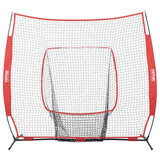 VEVOR 7x7 Baseball Softball Practice Net, Portable Baseball Training Net for Hitting Batting Catching Pitching, Backstop Baseball Equipment Training