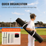 VEVOR 7x7 Baseball Softball Practice Net, Portable Baseball Training Net for Hitting Batting Catching Pitching, Backstop Baseball Equipment Training