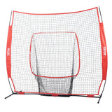 VEVOR 7x7 Baseball Softball Practice Net, Portable Baseball Training Net for Hitting Batting Catching Pitching, Backstop Baseball Equipment Training