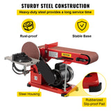 VEVOR Belt Sander 4" x 36", Disc Combo Sander 6",Electric Adjustable Bench Belt Sander 375W,Grinder