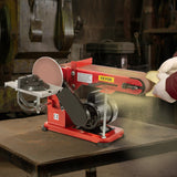 VEVOR Belt Sander 4" x 36", Disc Combo Sander 6",Electric Adjustable Bench Belt Sander 375W,Grinder