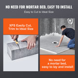 VEVOR Shower Curb Kit, 1828x1828mm, 72