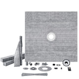 VEVOR Shower Curb Kit, 1828x1828mm, 72