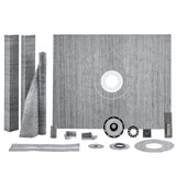 VEVOR Shower Curb Kit, 1219x1524mm, 60