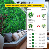 VEVOR Artificial Boxwood Panels, 12 PCS 20"x20" Boxwood Hedge Wall Panels, PE Artificial Grass Backdrop Wall 1.6", Privacy Hedge Screen for Decoration