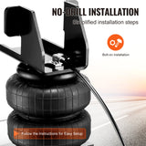 VEVOR Air Bag Suspension Kit, Air Springs Suspension Bag Kit Compatible with 2007-2018 Chevrolet Silverado 1500 and GMC Sierra 1500 2WD 4WD, 5000 lbs Loading, 5 to 100 PSI - Rear View