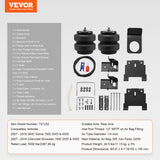 VEVOR Air Bag Suspension Kit, Air Springs Suspension Bag Kit Compatible with 2007-2018 Chevrolet Silverado 1500 and GMC Sierra 1500 2WD 4WD, 5000 lbs