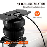 VEVOR Air Bag Suspension Kit, Air Springs Suspension Bag Kit Compatible with 2003-2013 Dodge Ram 2500 4WD, 2003-2018 Dodge Ram 3500 4WD, 5000 lbs Loading, 5 to 100 PSI - 45-Degree Angle