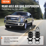 VEVOR Air Bag Suspension Kit, Air Springs Suspension Bag Kit Compatible with 1999-2004 Ford F250/F350 2WD 4WD, 2008-2010 Ford F250/F350 2WD 4WD, 5000 lbs Loading, 5 to 100 PSI - Front View