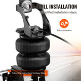 VEVOR Air Bag Suspension Kit, Air Springs Suspension Bag Kit Compatible with 1999-2004 Ford F250/F350 2WD 4WD, 2008-2010 Ford F250/F350 2WD 4WD, 5000 lbs Loading, 5 to 100 PSI - Rear View