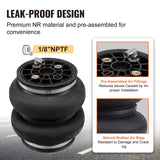 VEVOR Air Bag Suspension Kit, Air Springs Suspension Bag Kit Compatible with 2011-2019 Chevrolet Silverado 2500/3500HD and GMC Sierra 2500/3500HD 4WD RWD, 5000 lbs Loading, 5 to 100 PSI - Side View