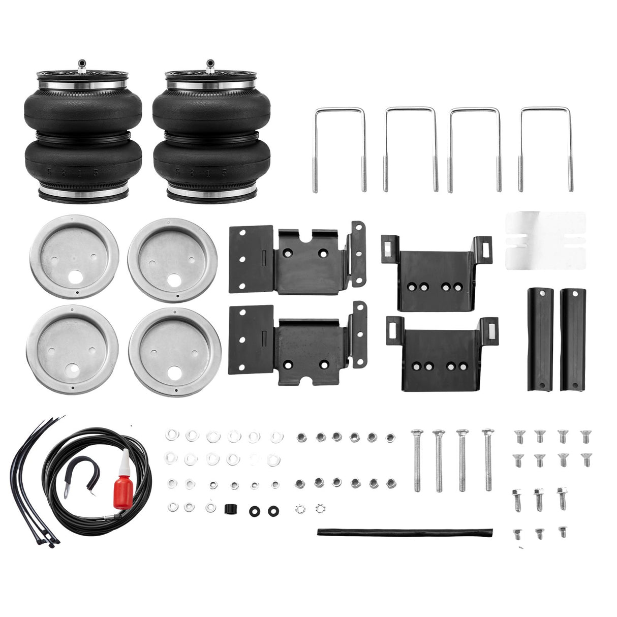VEVOR Air Bag Suspension Kit, Air Springs Suspension Bag Kit Compatible with 2011-2019 Chevrolet Silverado 2500/3500HD and GMC Sierra 2500/3500HD 4WD RWD, 5000 lbs Loading, 5 to 100 PSI