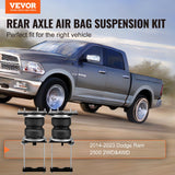 VEVOR Air Bag Suspension Kit, Air Springs Suspension Bag Kit Compatible with 2014-2023 Dodge Ram 2500 2WD 4WD, 5000 lbs Loading, 5 to 100 PSI - Front View