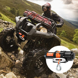 VEVOR Electric Winch ATV UTV 2041 kg Synthetic Rope Waterproof Remote Control - Close-Up Angle