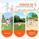 VEVOR Swing Sets for Backyard 40in Saucer Swing Seat A-Frame Metal Stand 440lbs - 45-Degree Angle