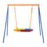 VEVOR Swing Sets for Backyard 40in Saucer Swing Seat A-Frame Metal Stand 440lbs - Extra Image
