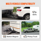VEVOR A-Frame Trailer Coupler, Fits 2-Inch Hitch Ball Size, 7000 lbs Towing Capacity, Heavy Duty Steel Coupler, Ideal for Towing Station Wagons, Pickup Trucks, SUVs, Campers, Black Coating Surface - Rear View