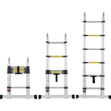 VEVOR Telescoping Extension Ladder 12.5FT A-Shape w/ Stabilizer Bar for RV