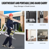 VEVOR Telescoping Extension Ladder 12.5FT A-Shape w/ Stabilizer Bar for RV - 45-Degree Angle