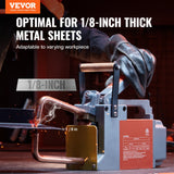 VEVOR Portable Spot Welder, 1/8-inch Thick Spot Welder Machine with 8KVA Input Capacity, Handheld Welding Tip Gun Metal Sheet Spot Welding Machine for Carbon Steel, Aluminum Sheet - Front View