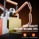 VEVOR Portable Spot Welder, 1/8-inch Thick Spot Welder Machine with 8KVA Input Capacity, Handheld Welding Tip Gun Metal Sheet Spot Welding Machine for
