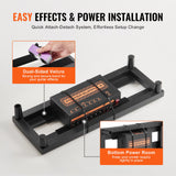 VEVOR Guitar Pedal Board, 15'' x 5.7'', Aluminum Alloy 0.8 lbs Super Light Guitar Effects PedalBoard with Carry Bag High Quality Velcro Fixed Strap