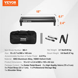 VEVOR Guitar Pedal Board, 15'' x 5.7'', Aluminum Alloy 0.8 lbs Super Light Guitar Effects PedalBoard with Carry Bag High Quality Velcro Fixed Strap