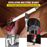 VEVOR 100PCS Oscillating Saw Blades, Quick Release Multitool Blades Kit, HCS Tool Blades for Wood Plastic, Compatible with Dewalt Dremel Fein Worx Bosch Makita Milwaukee - Front View