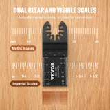 VEVOR 50PCS Oscillating Saw Blades, Universal Quick Release Oscillating Saw Blades, Multitool Tool Blades for Wood Plastic Aluminum, Fit Dewalt Bosch