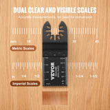 VEVOR 50PCS Oscillating Saw Blades, Universal Quick Release Oscillating Saw Blades, Multitool Tool Blades for Wood Plastic Aluminum, Fit Dewalt Bosch Milwaukee Hitachi Chicago Craftsman - Top-Down View