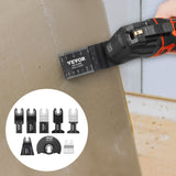 VEVOR 30PCS Multi Tool Blades Kits, Universal Quick Release Oscillating Saw Blades, 8 Types Wood Metal Plastic Oscillating Tool Blades, Fit Dewalt Bosch Milwaukee Hitachi Chicago Craftsman - Low Angle