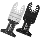 VEVOR 30PCS Multi Tool Blades Kits, Universal Quick Release Oscillating Saw Blades, 8 Types Wood Metal Plastic Oscillating Tool Blades, Fit Dewalt