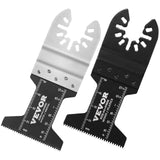 VEVOR 30PCS Multi Tool Blades Kits, Universal Quick Release Oscillating Saw Blades, 8 Types Wood Metal Plastic Oscillating Tool Blades, Fit Dewalt Bosch Milwaukee Hitachi Chicago Craftsman - Extra Image