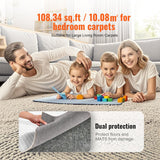 VEVOR Rug Pad Gripper 9' x 12' Protective Carpet Pad 0.47