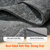 VEVOR Rug Pad Gripper 8' x 10' Protective Carpet Pad 0.24