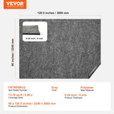VEVOR Rug Pad Gripper 8' x 10' Protective Carpet Pad 0.24