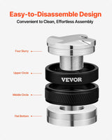 VEVOR 53mm Coffee Distributor 2-in-1 Adjustable Espresso Distributor for Home - Rear View