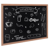 VEVOR 35"x46" Rustic Wood Framed Chalkboard Wall Hanging Magnetic Wedding Sign